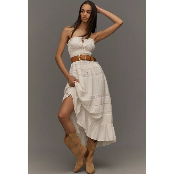 maeve strapless smocked midi dress Maeve Strapless Mirror Mini Dress